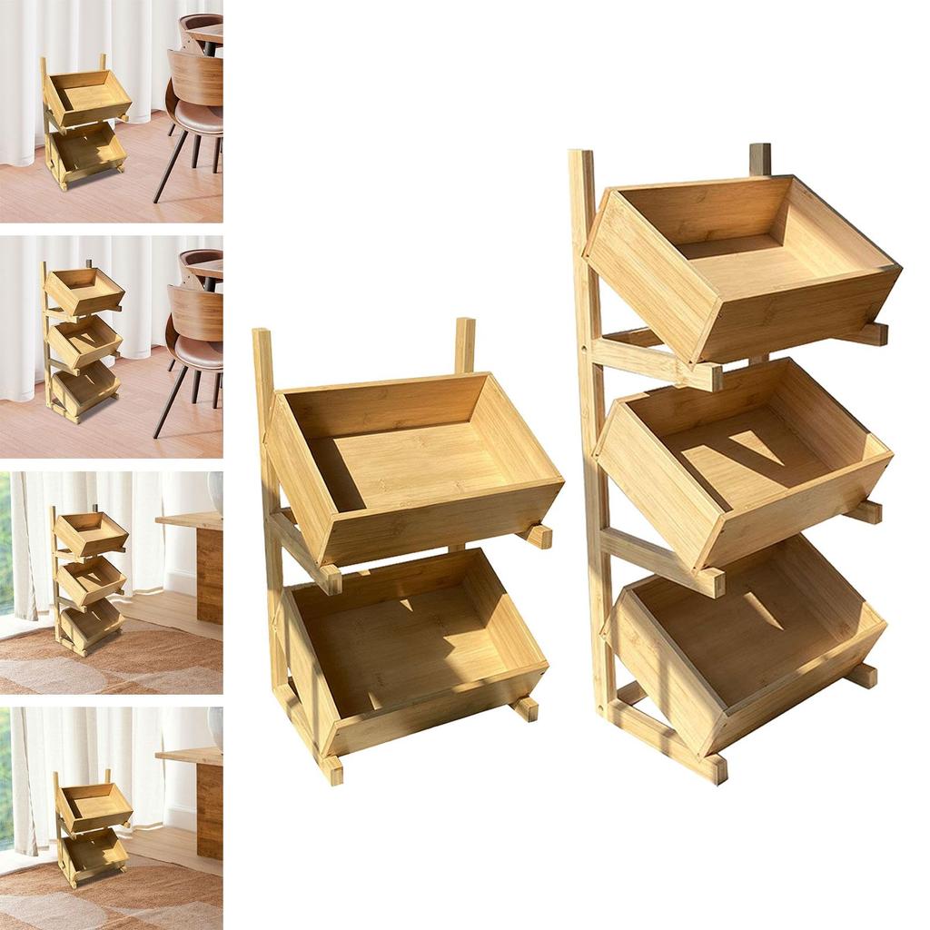 Напольная полка, практичная, многофункциональная, креативная, деревенская, дизайн, стеллаж для хранения, корзина для закусок, для спальни, овощей, кухни