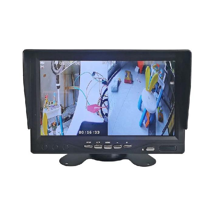 DIYKIT 7inch AHD IPS Rear View Car Monitor Support CVBS 720P 1080P AHD Camera Support Video Recording Diaplay Two Cameras Image