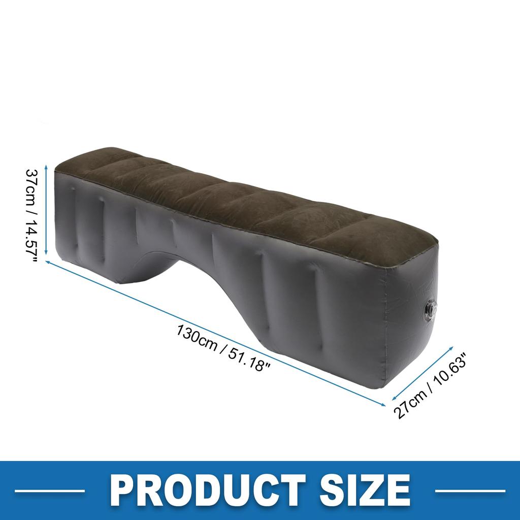 ABSOPRO Автомобильный сон Комфортное пространство для воздуха на заднем сиденье Идеально подходит для дальних поездок и доступен в темно-коричневом цвете и Удобная воздушная подушка для ног на заднем сиденье для Kei Air