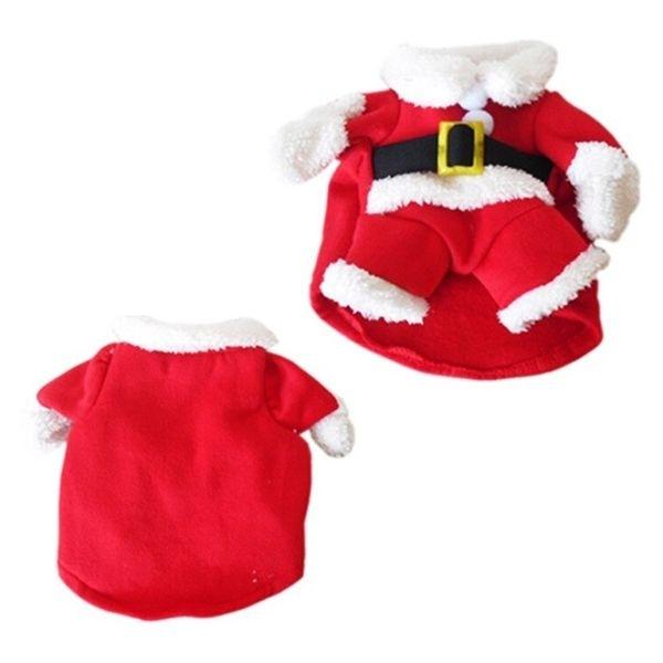 Рождественский костюм собаки Костюм маленькой собаки