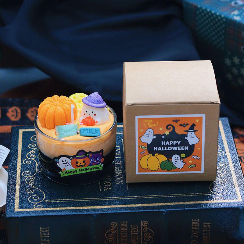 Хэллоуин Привидение Тыква Ароматическая Свеча Украшение для Праздничной Атмосферы
