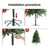 14,8-дюймовый удлинитель высоты для рождественской елки, металлическое основание для елки, удлинительный столб с 3 креплениями
