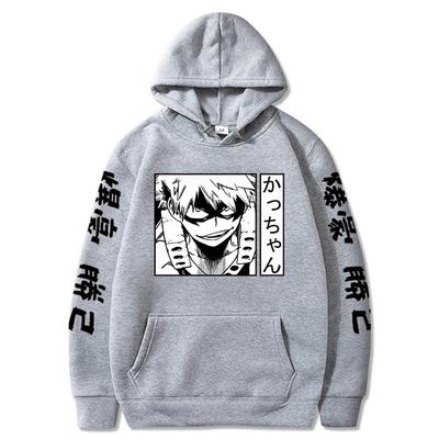 Аниме рисунок My Hero Academia Katsuki Bakugo толстовки мужские женские японский стиль аниме толстовка унисекс забавный Harajuku повседневный пуловер топ