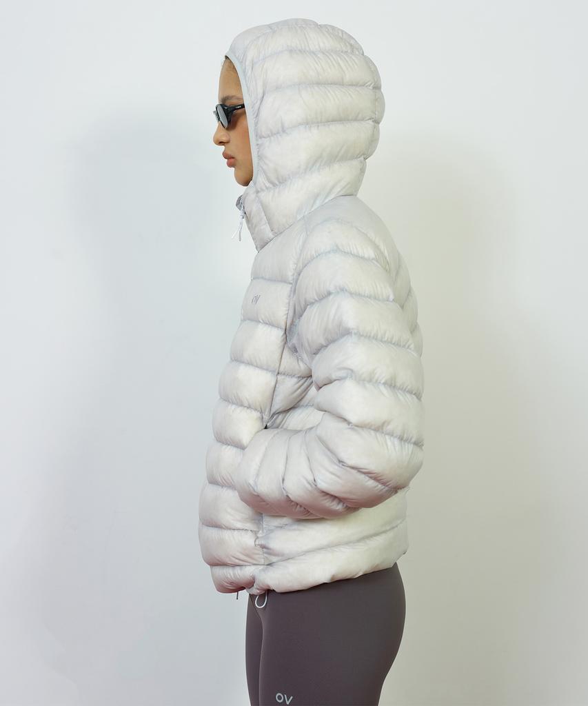 OUTDOOR VOICES Technol-Ov Ultra Lightweight Down Jacket (Light Gray)