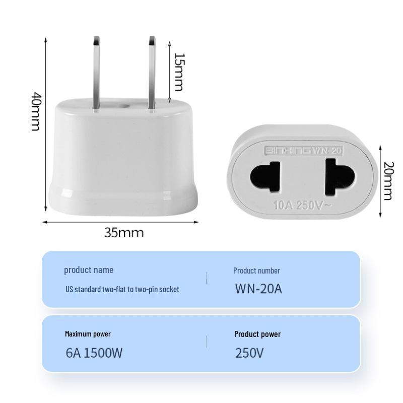 Универсальный переходник для розеток - Адаптер для стандартов ЕС, США, KR, RU