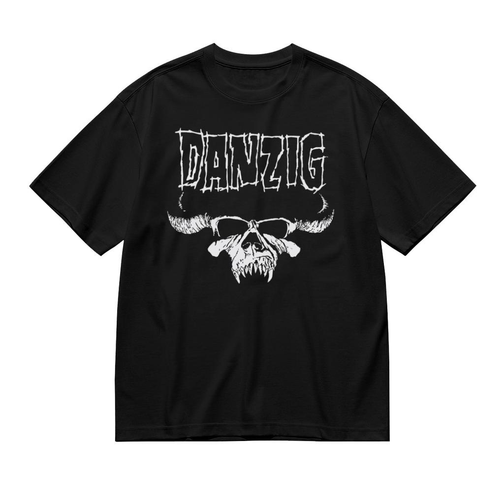 Danzigkull Horn Graphic hort T-Shirt