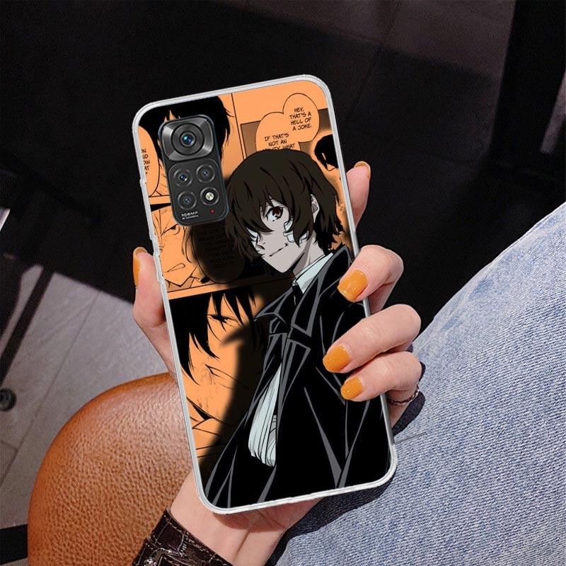 Чехол для телефона с изображением манги Bungo Stray Dogs для Xiaomi Redmi Note 15 14 14S 13 Pro Plus 12 12S 11S 11E 10S 10 11T 5G Unique