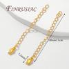 10-20pcs 18K Gold Plated 5cm Extension Chain For Jewelry Making,Necklace Extender,DIY Connectors For Bracelets Accessories