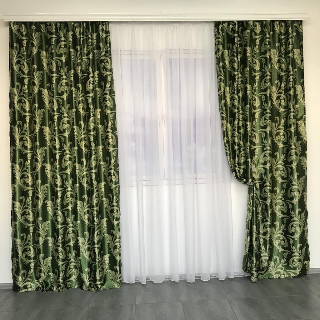 Роскошные плотные шторы для гостиной, спальни, Модные шторы Blackout в гостиную, спальню,светонепроницаемые 150x270 cm (2 шт) ALBO