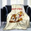 1pc. Cartoon Chip 'n' Dale Throw Blanket, Seasonal, Home Decorative, Soft Plush Blanket for Couch, Bed, or Car Seat Cover, Perfect Gift for