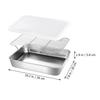 Stainless Steel Bakeware Oven Pan with Rack Baking Pans Fresh Preservation Food Refrigerator