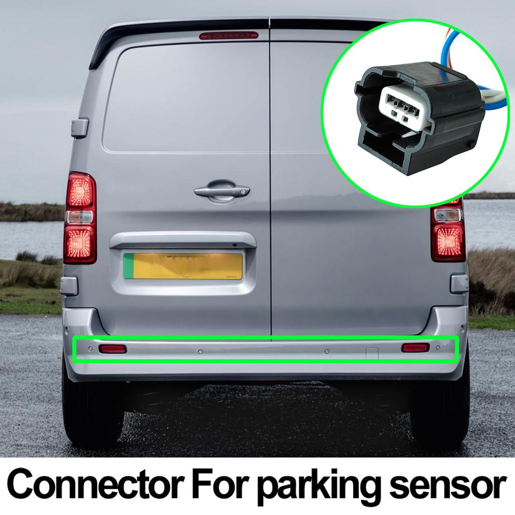 2x For SEAT Altea XL Leon 3 Ibiza 6P Mii Toledo Arona Tarraco Alhambra 3pin Parking Sensor Wiring Plug Wire Connector 4H0973703