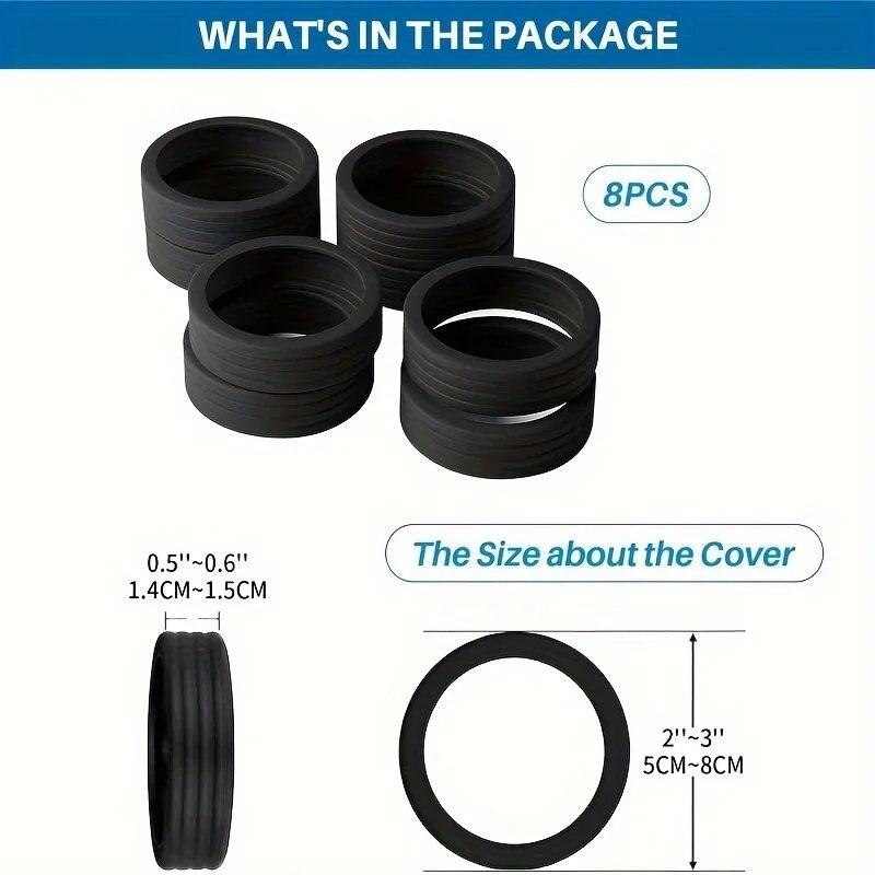 4/8PCS Luggage Wheels Protector Silicone Wheels Caster Shoes Travel Luggage Suitcase Reduce Noise Wheels Cover Accessories