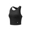 Li Ning Fitness Series Sleeveless Compression Yoga Stretch Sports Tank Top Women Tops Black AUDV020-1