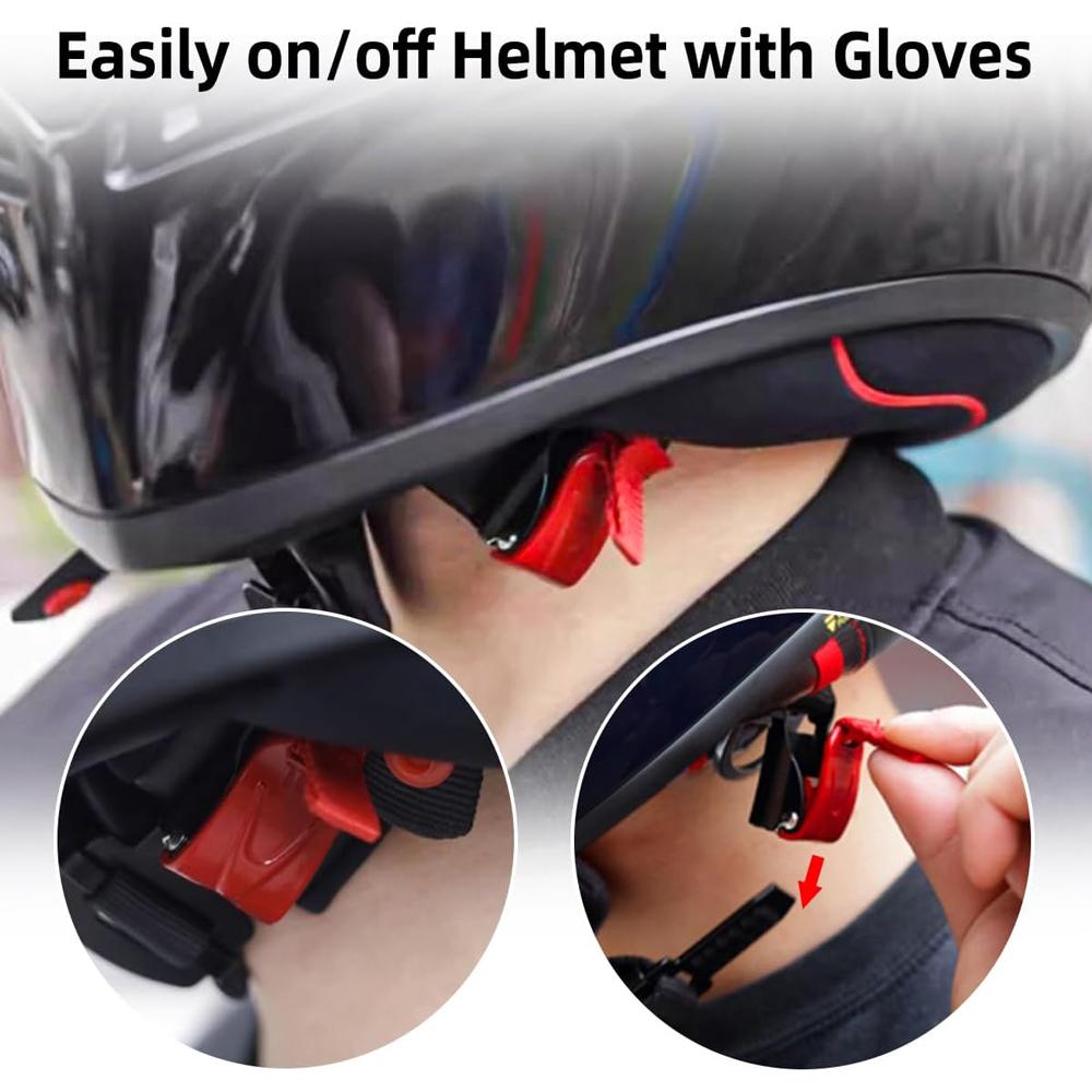 Helmet Quick Release Buckle Motorcycle Chin Strap Button Professional Motor Helmet Buckle Replacement Kit