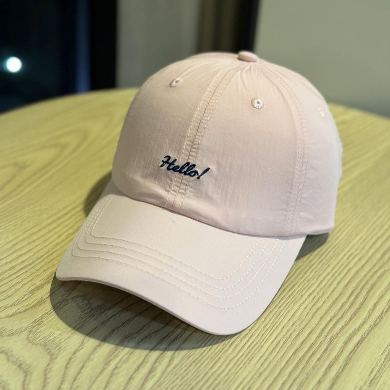 Embroidery Letter Baseball Cap Men And Women Summer Quick Drying Breathable Cap Outdoor Sports Shade Sun Hat