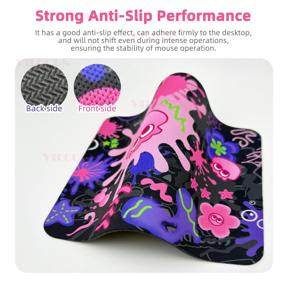 Кавайный Милый Коврик для Мыши HD Печать Компьютерные Геймеры Замок Края Нескользящий Коврик для Мыши Для Switch joycon2