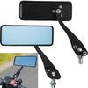 Loopunk Motorcycle Set of Wide Viewing Accident Easy for Left and Right Outdoor Sports Bikes Mirrors, 2, Square, Angle, Prevention, Installation,
