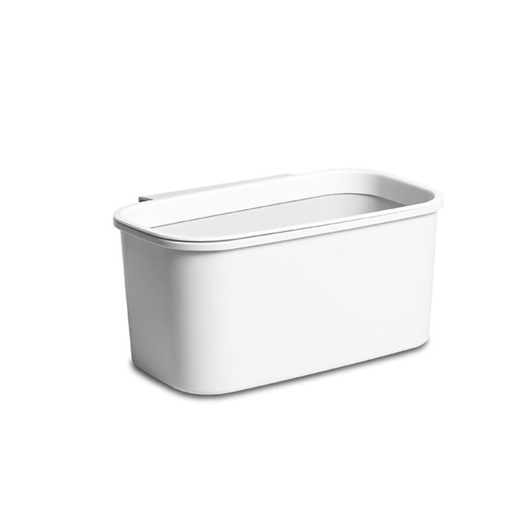 Прочная пластиковая прикроватная подвесная корзина серая компактная подвесная мусорная корзина без крышки маленькое мусорное ведро для кухни