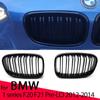 New Look Car Grille Grill Front Kidney Glossy 2 Line Double Slat For BMW 1 Series F20 F21 Pre-LCI 2011-2015 Car Accessories