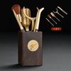 Wooden Tea Ceremony Set With Six Tools Rosewood Scoop Pick Tongs Spoon Needle Cup Mat Holder