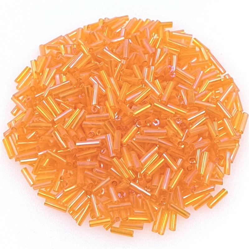 Креативные аксессуары для самостоятельного изготовления ювелирных изделий Длинные трубчатые стеклянные бусины для изготовления ювелирных изделий Ожерелье Бусины-разделители Многоцветные 2x7 мм Браслеты 300 шт.