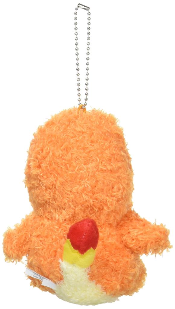 Sekiguchi Pokemon Fluffy Mascot Charmander Keychain 671663