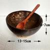 Coconut shell bowl, natural, Hainan, creative, Vietnamese old coconut shell bowl spoon set, dried fruit candle bowl
