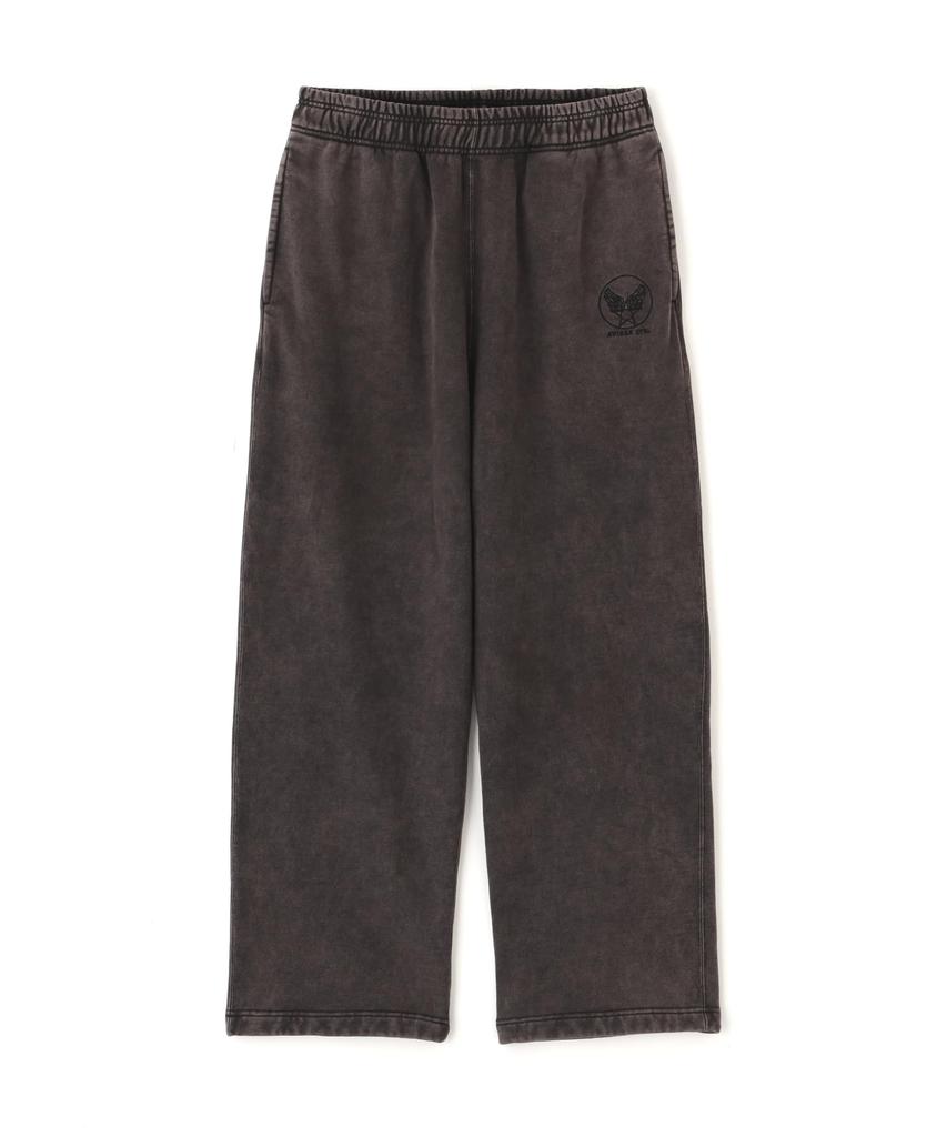 AVIREX ACID WASH SWEAT PANTS men's L 410 charcoal 783-6110001