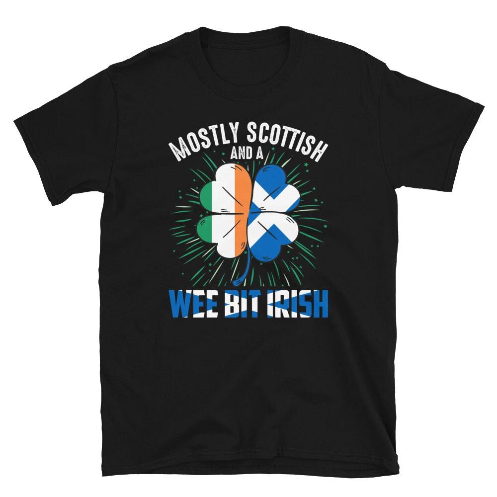 Scottish Wee Bit Irish Funny Irish T-Shirt