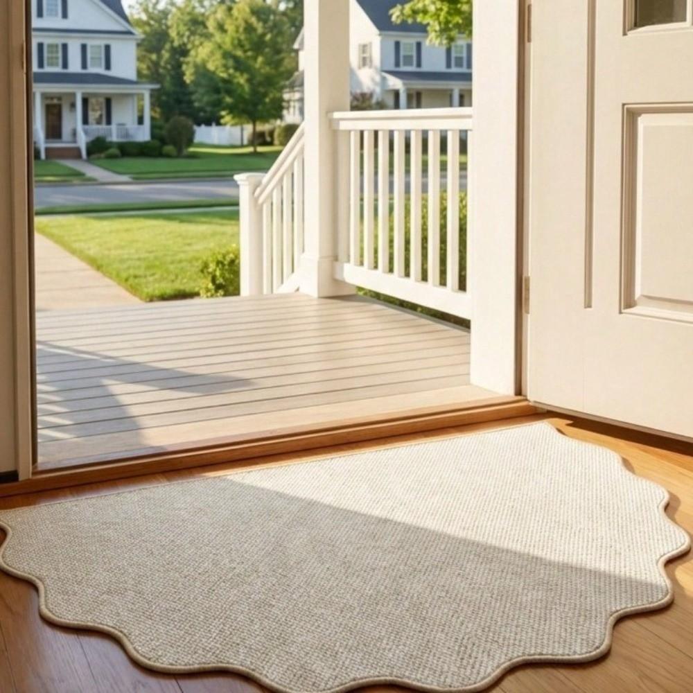 Non-Slip Entrance Door Mat Irregular Welcome Mat Modern Home Decor Dirt Trapping Mat Front Door