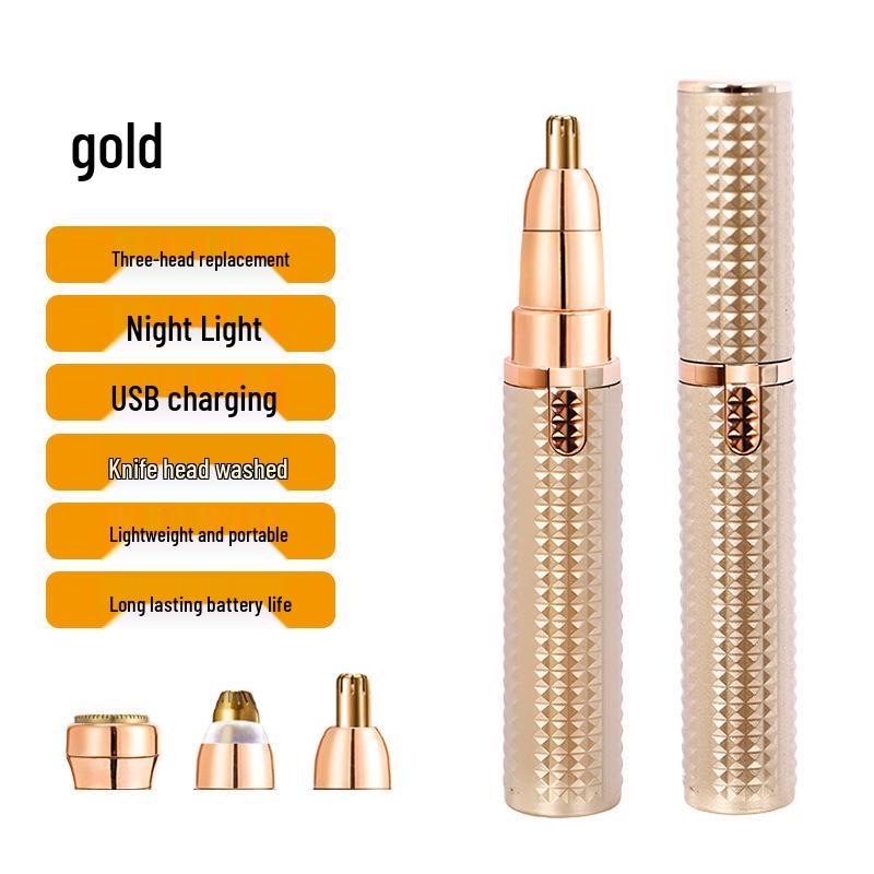 Женский электрический триммер-бритва для бровей и носа