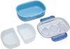 OSK Chiikawa Lunch Box inner with two 145ml inner Made in Antibacterial Blue (with lid), 360ml, lids, Japan, PCR-7