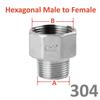 Сантехнический фитинг 3/4" 1" 2" 3" 4" Редукция Нержавеющая сталь 304 Наружная Внутренняя резьба Редуктор Британский адаптер для водопроводной трубы