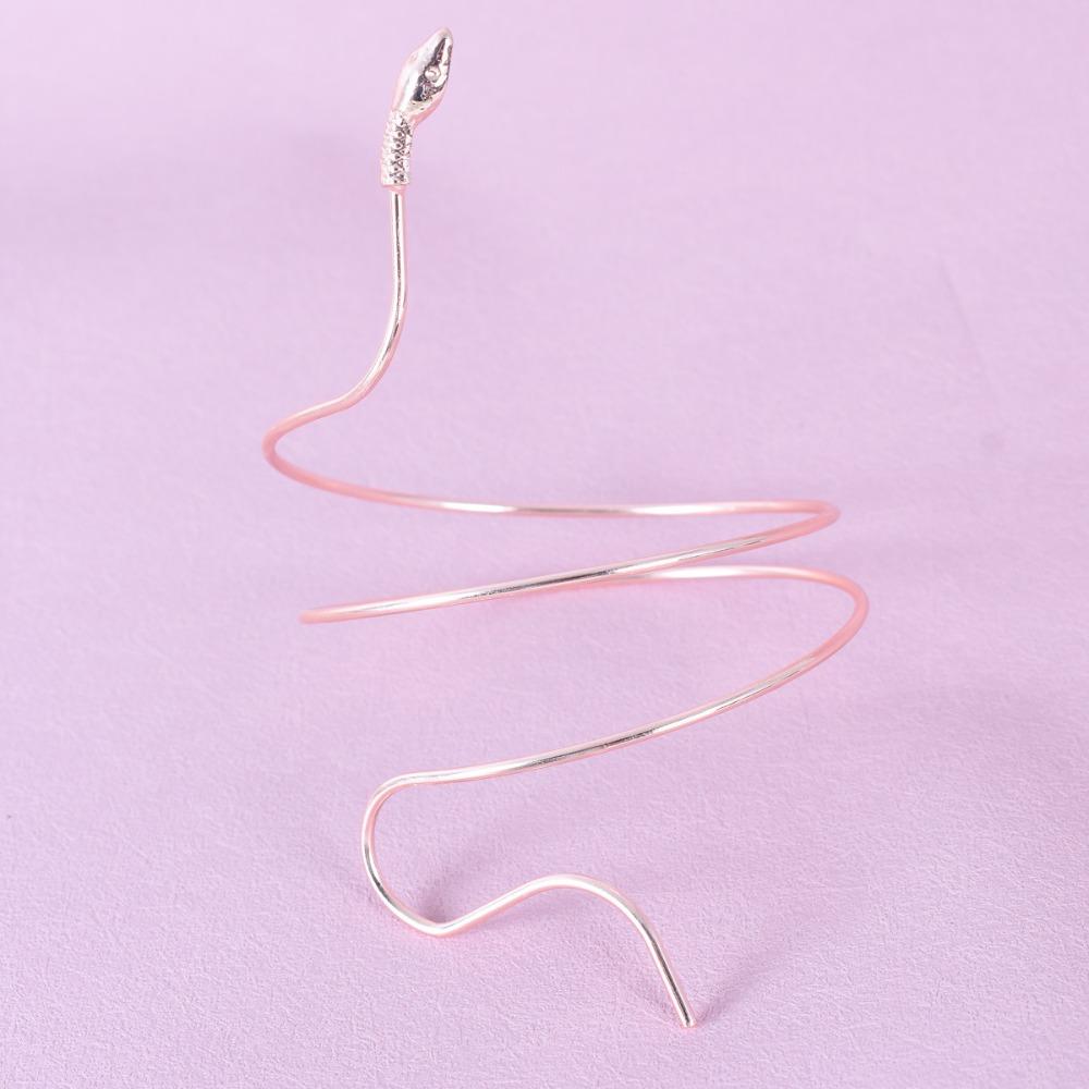 Bohemian Style Wrapped Snake Bracelet Exaggerated Punk Gothic Jewelry Gift Arm Decor Women Gift