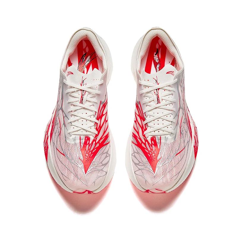 Anta C202 GT Casual Shock Absorbing Durable Low Top Running Shoes Men Sneakers White Red 112455560-4