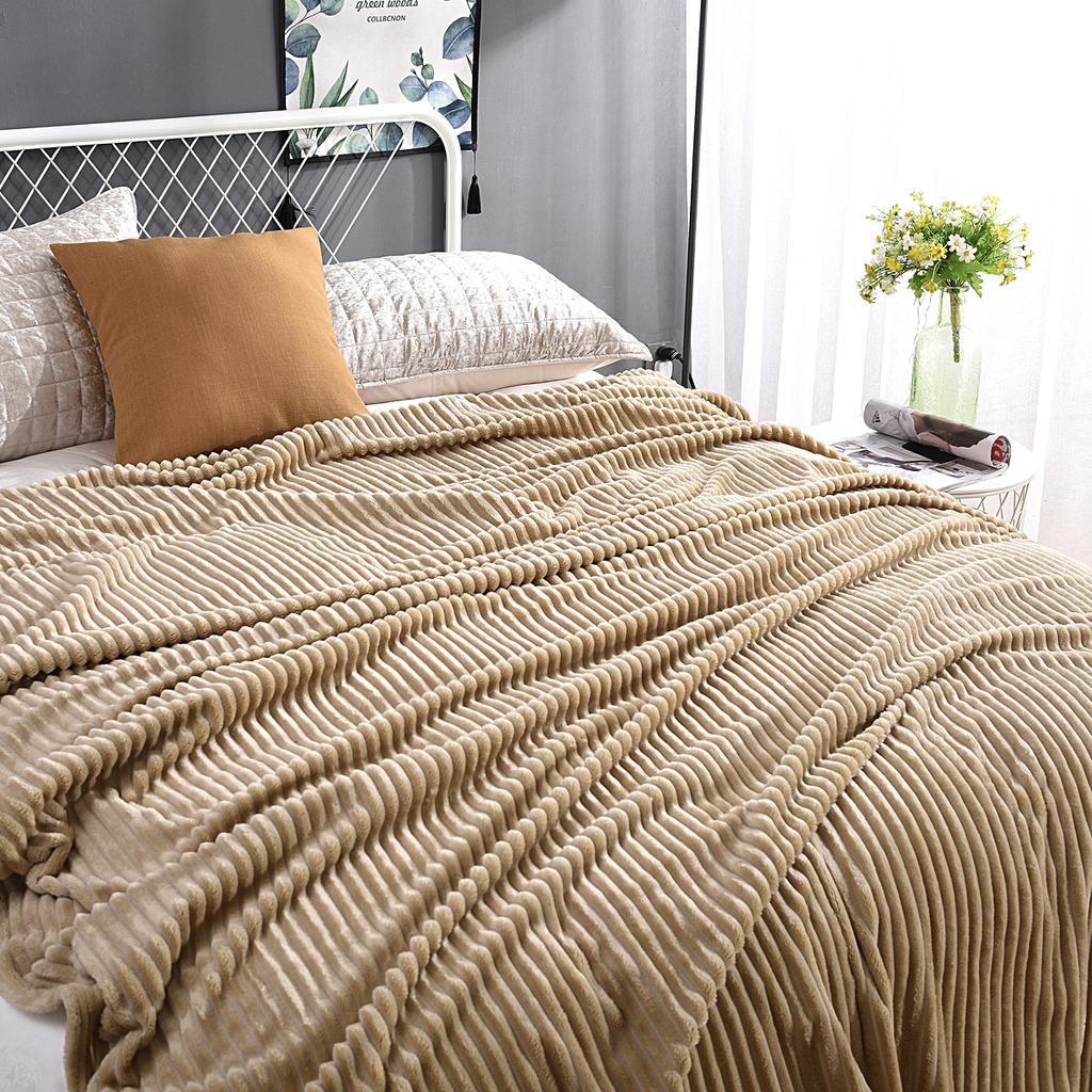 Super Soft Blankets and Throws for Sofa Office Solid Soft Warm Winter Flannel Blanket Throw Blanket On Twin King Queen Bedding