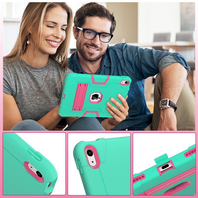 «Цветной защитный чехол 3 в 1 с подставкой и защитой от падений для iPad 10,9 дюйма» (2022)"