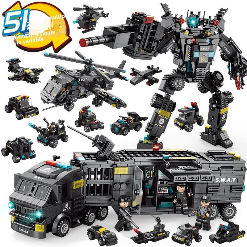 Конструктор Танк 8в1 Военный Тяжелый Танк Модель Конструктор Армейские Игрушки Мальчик