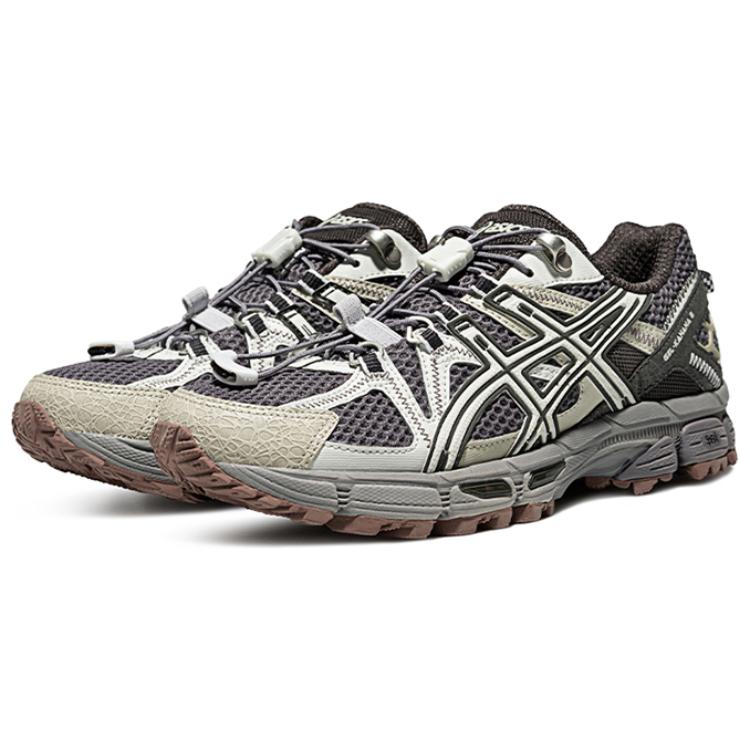 Asics Gel-Kahana 8 Comfortable Versatile Durable Breathable Rebound Low-Top Trail Running Shoes Women Sneaker Gray Silver 1012B634-022