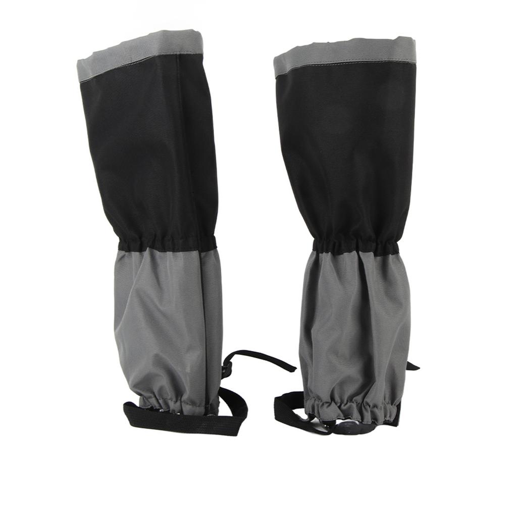 1 Pair Outdoor Waterproof Sports Climbing Hiking Legging Gaiters Shoe Boots Cover Black