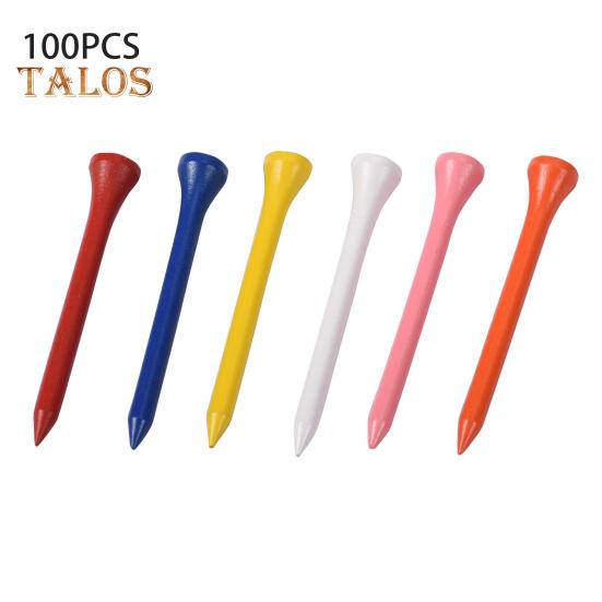 100 шт. деревянных ти для гольфа, уменьшающих трение и боковое вращение, аксессуар для гольфа для улучшения дальности и точности