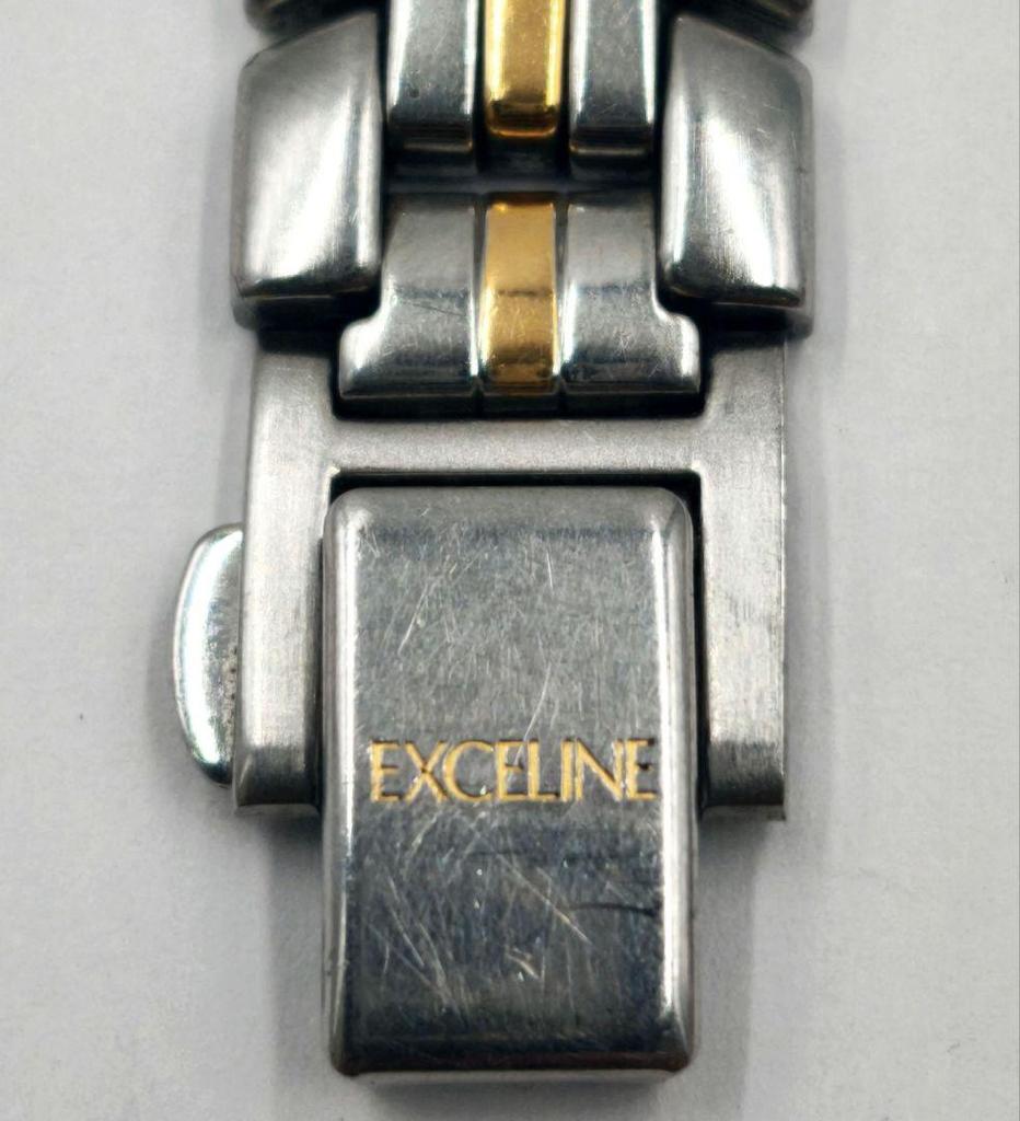 [Б/У] Рабочие часы Seiko Exceline, комбинированные, на батарейке, оригинальный ремешок