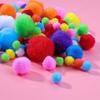 300pieces Craft Pom Poms Bundle Assorted Fuzzy Pompoms For DIY Fun Assorted Fuzzy Pompoms Balls