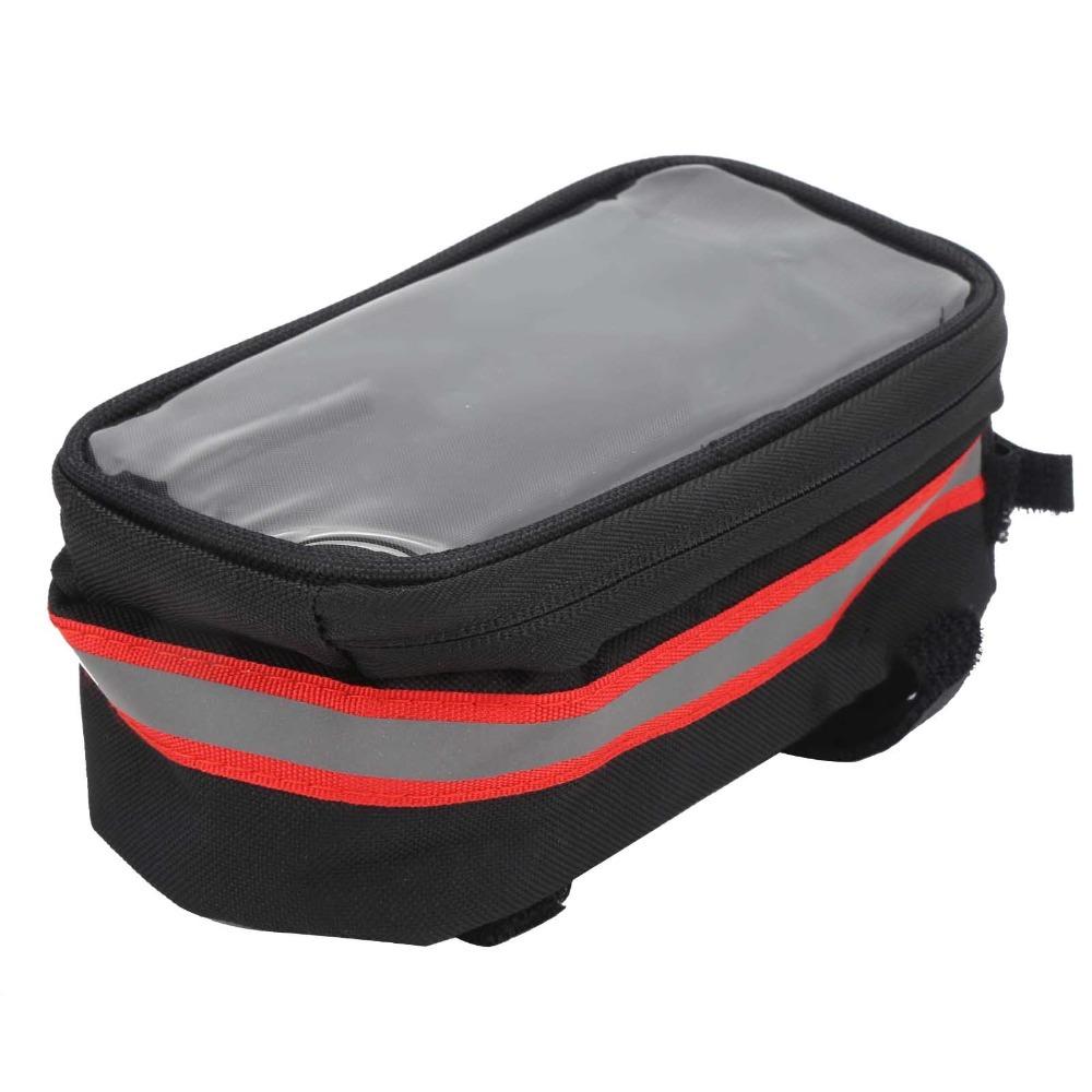 Easy Installation Bicycle Phone Bag Hook and Loop Straps Bike Frame Phone Holder  City Bike Use