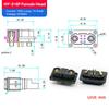 Hy2+6P Plug Copper Material Connector Interface Male Female Adapter For Electric Vehicle Balance Car Servo Rc Lithium Batteries