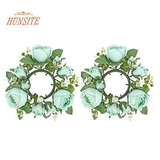 2шт реалистичная гирлянда-подсвечник, искусственный венок для дома