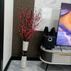 Floor Standing Artificial Flower Arrangement with Preserved Roses for Living Room Decoration - Dried Bouquet for New House Décor