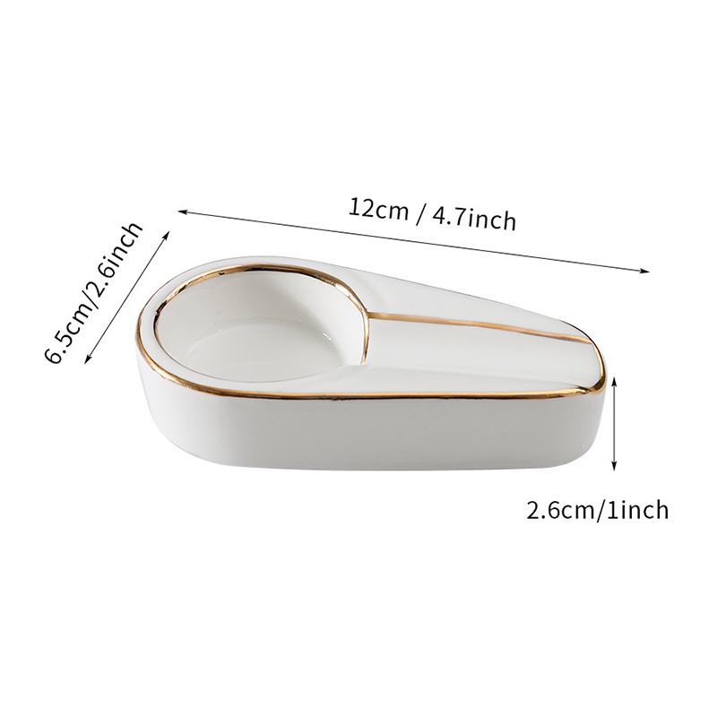 Новая пепельница для сигар 2025 года Модная портативная пепельница для курения сигар с одним слотом Керамическая пепельница для сигар Подарок для парня Мужа