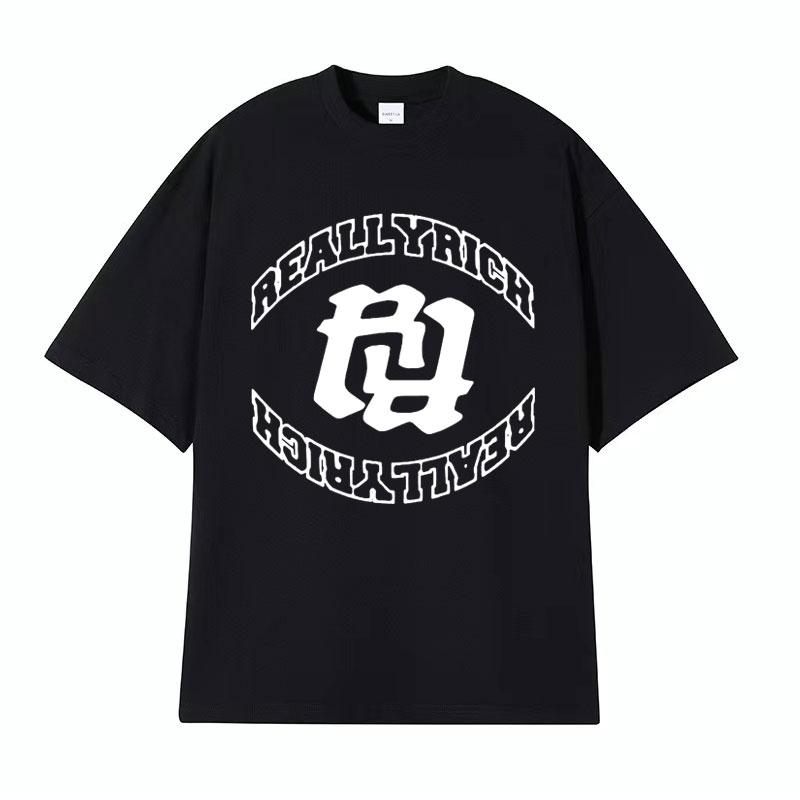 Rapper RR KanKan Really Rich Graphics T Shirt Mens Clothing Harajuku Hip Hop Tshirts Unisex 100 Cotton Oversized Tshirt Tops